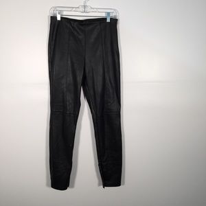 Zara Black Faux Leather Pants